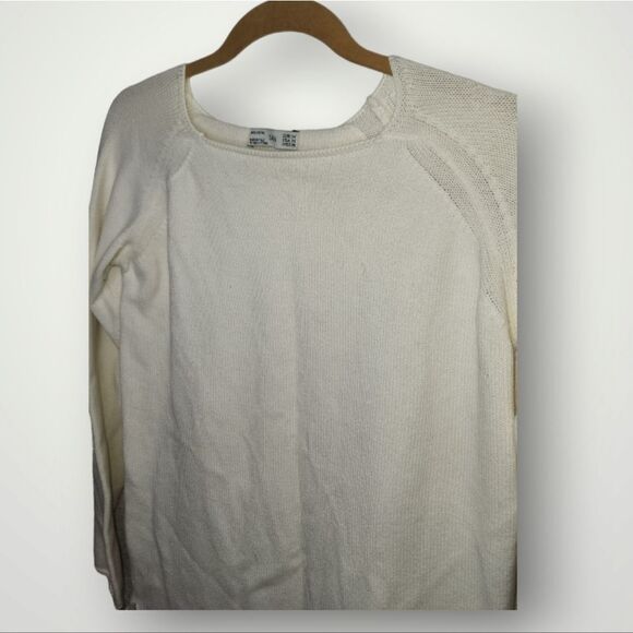 Zara Knit creme knit sweater Medium - Picture 3 of 10